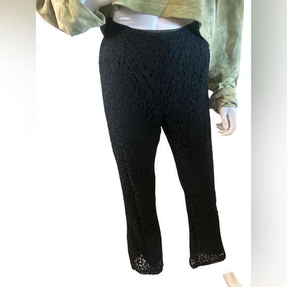 I.N.C. Allover-Lace Flare-Leg Pants - Picture 3 of 10